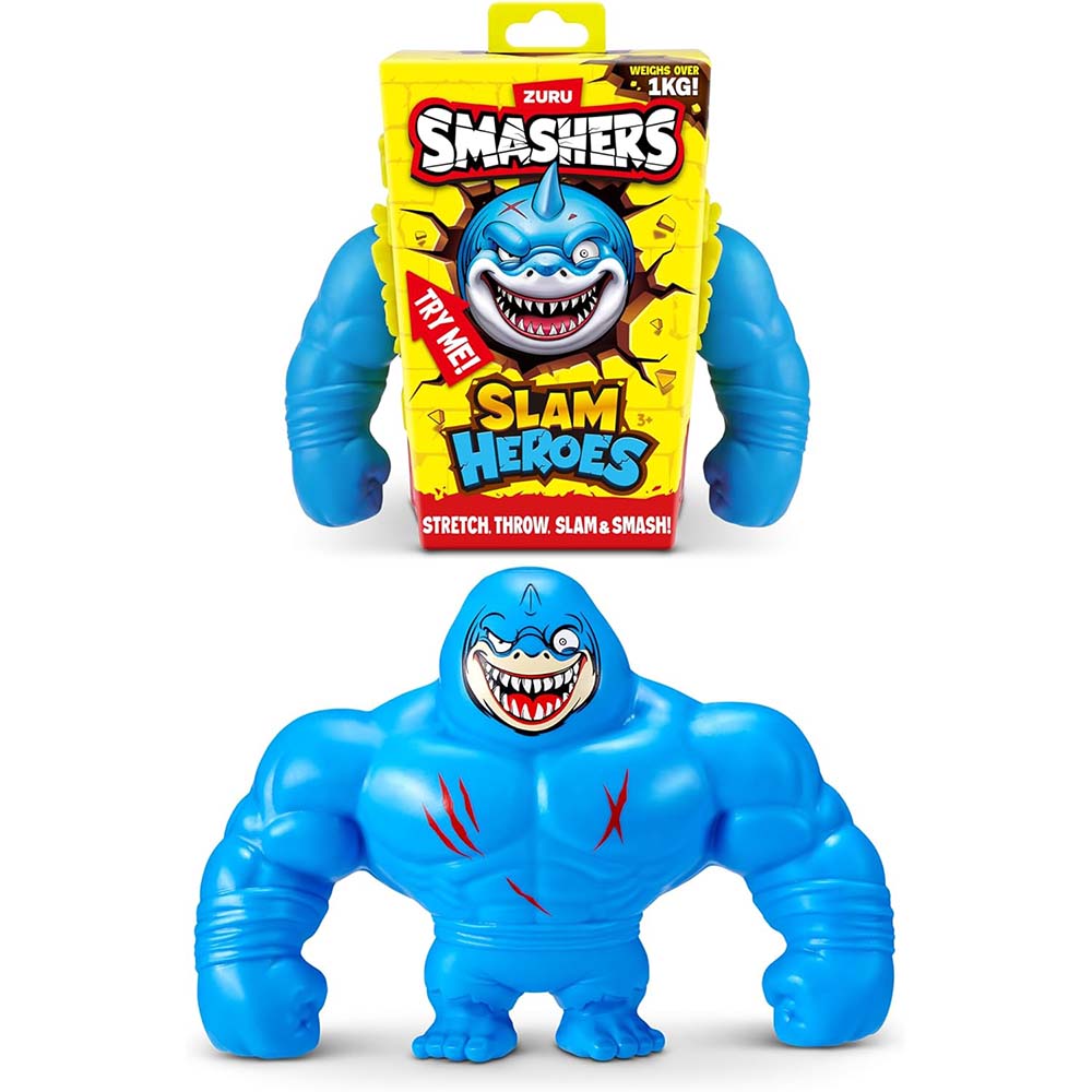 Smashers Slam Heroes Tiburon, figuras de colección