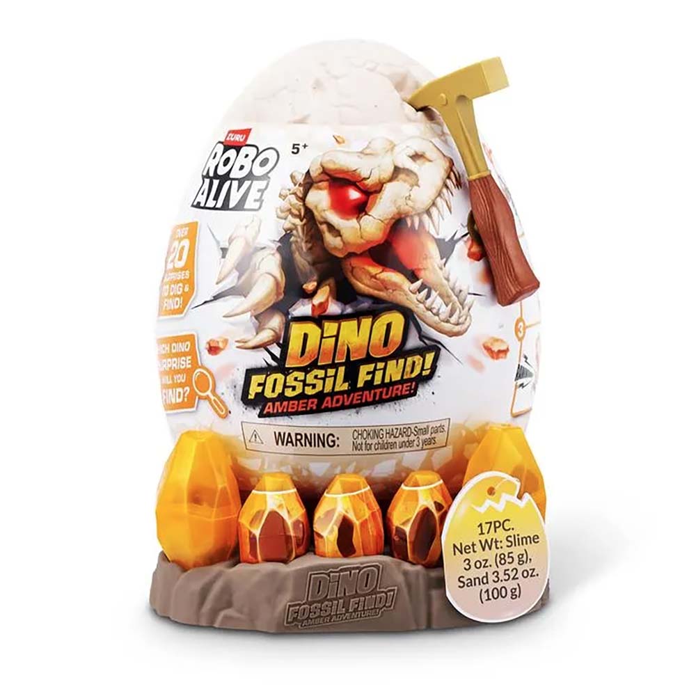 Robo Alive Dino Fossil Find Amber Adventures