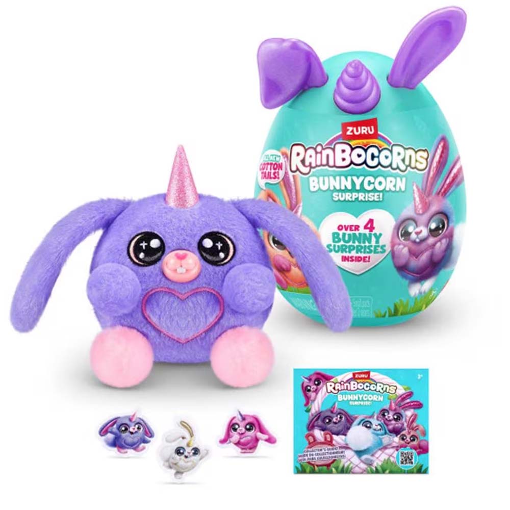 Zuru Cápsula Sorpresa Peluche Bunycor Morado 9280SQ1, coleccionables sorpresa