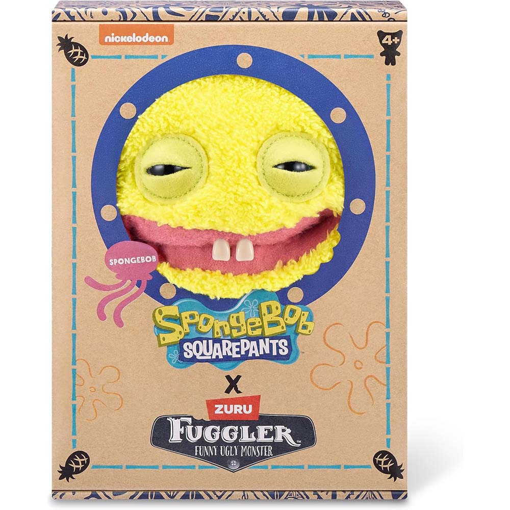 Fuggler Spongebob Plush 9" Bob Esponja