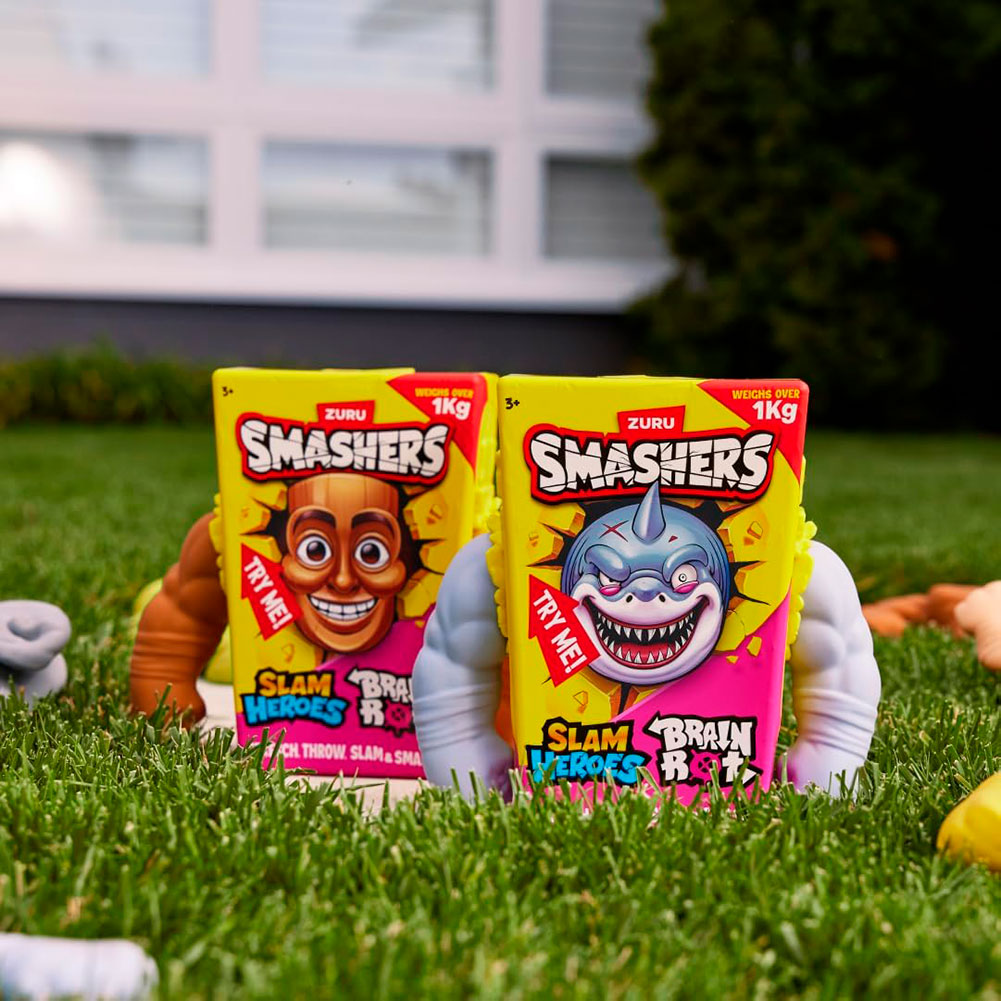 Smashers Slam Heroes Series 1 Brainrot - Tralalero Tralala, figuras de colección