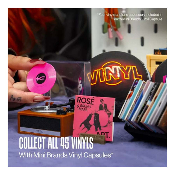 ZURU Mini Brands Really Works Vinyl Serie 1 – Cápsula Coleccionable con Miniaturas Sorpresa