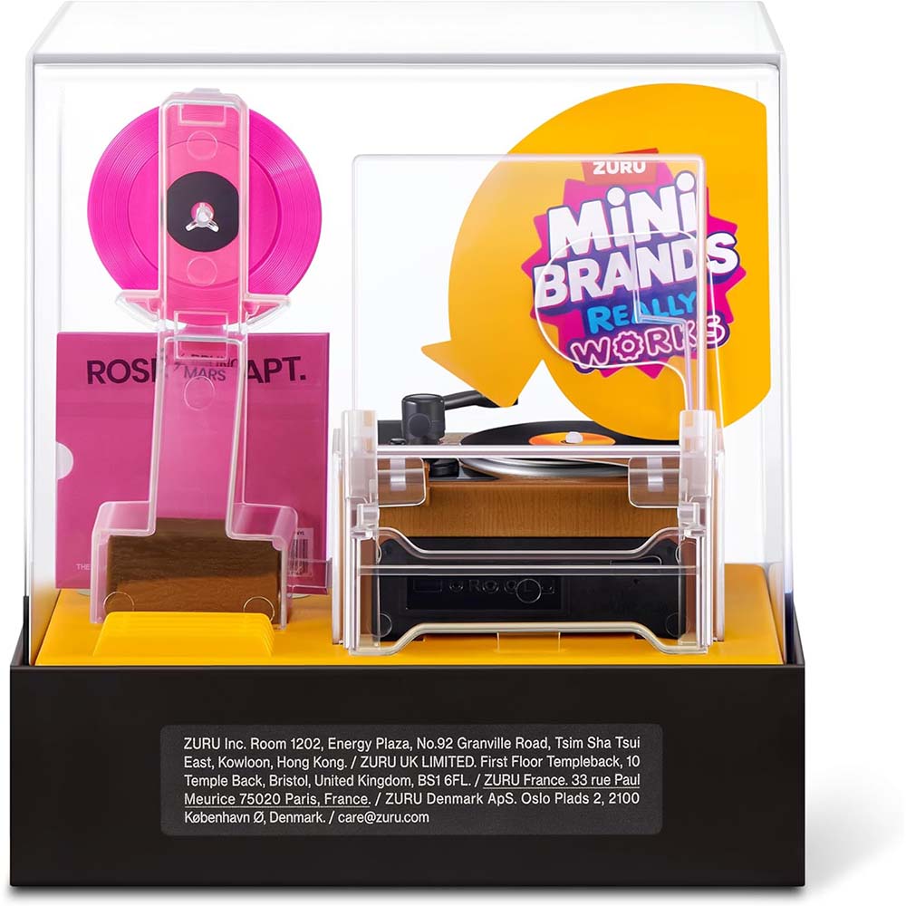 Mini Brands Vinyl Serie 1 – Playset con Reproductor de Vinilos Miniatura, sets de juego