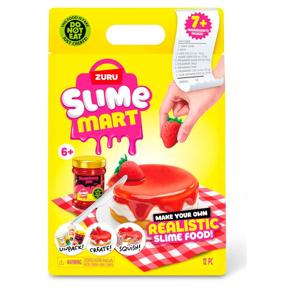 ZURU Slime Mart – Slime Kit - Cheesecake de Fresa