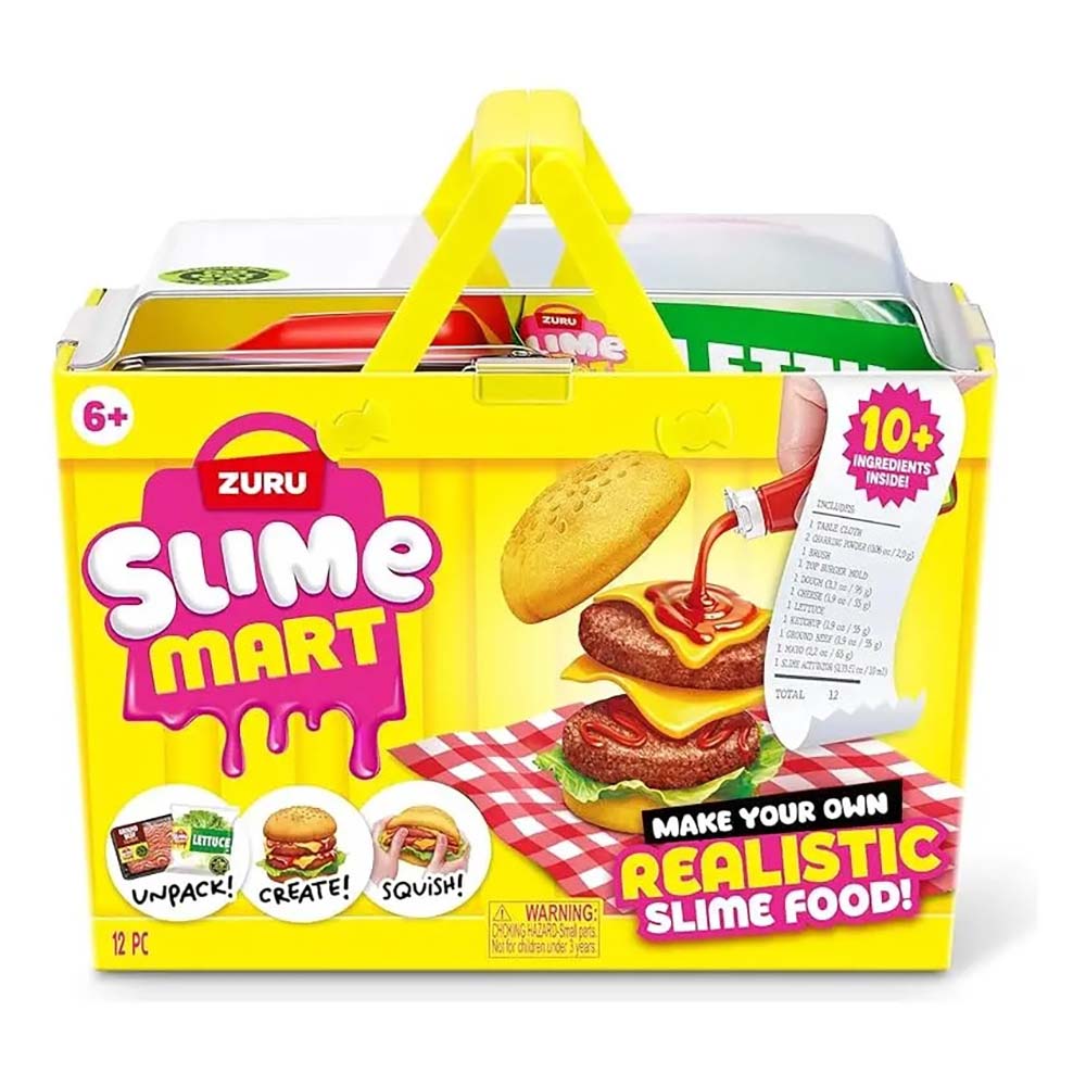 ZURU Slime Mart Kit de Hamburguesa – Set de Slime para Crear Comidas en Miniatura