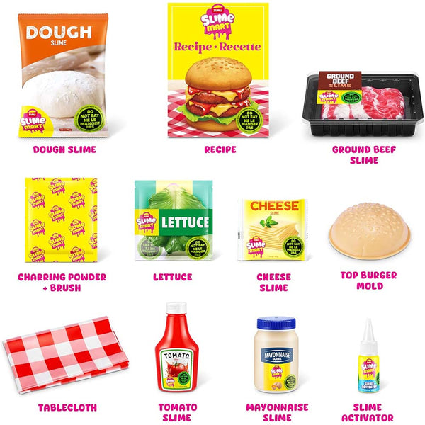 ZURU Slime Mart Kit de Hamburguesa – Set de Slime para Crear Comidas en Miniatura