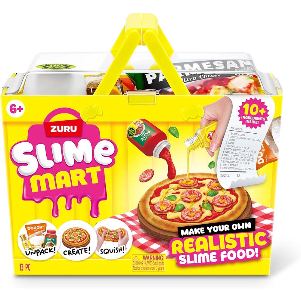ZURU Slime Mart Kit de Pizza – Set de Slime para Crear Pizzas en Miniatura