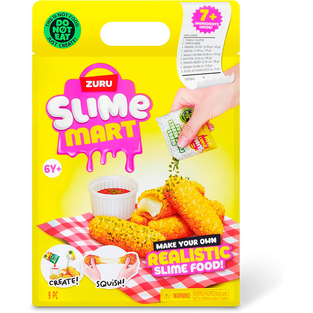 Slime Mart Serie 2 – Bolsa Pequeña de la Compra - Palitos de Queso Mozzarella