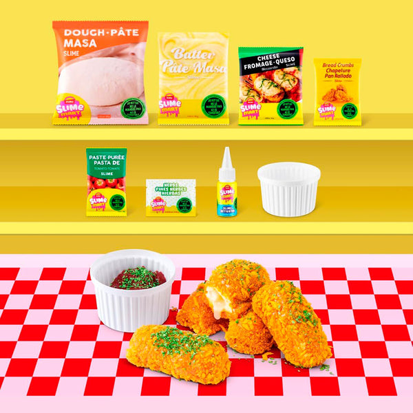 Slime Mart Serie 2 – Bolsa Pequeña de la Compra - Palitos de Queso Mozzarella