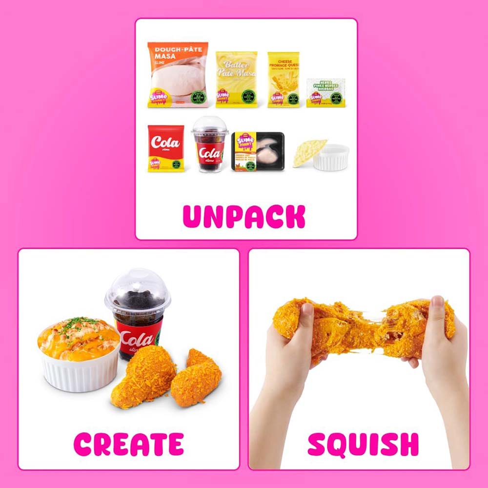 ZURU Slime Mart Small Dessert Shopping Basket – Kit de Slime para Crear Postres en Miniatura, masas y slime