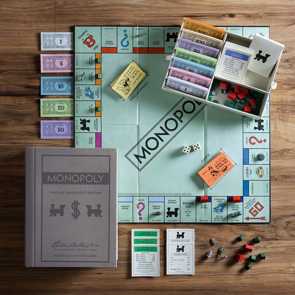 WS Game Company Monopoly Vintage Bookshelf Edition 21410: Juego de mesa