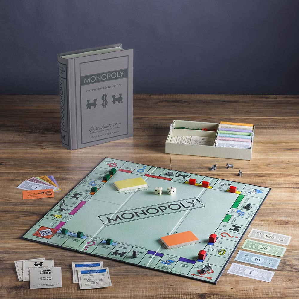 WS Game Company Monopoly Vintage Bookshelf Edition 21410: Juego de mesa