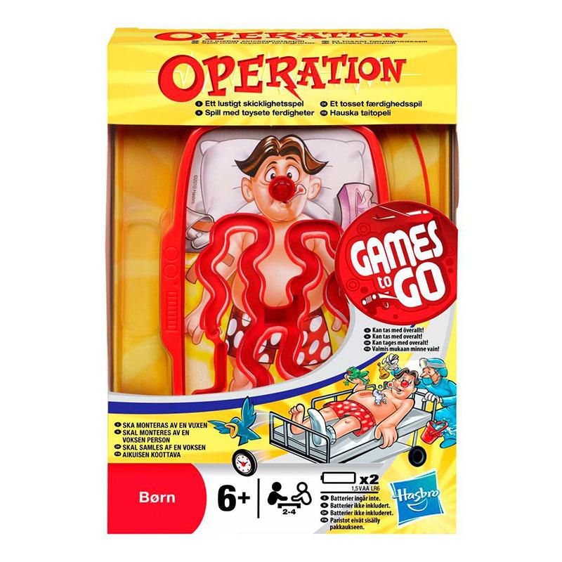 Hasbro Operando Mini Juego Portátil 29189: Juego de mesa - Edad 6+