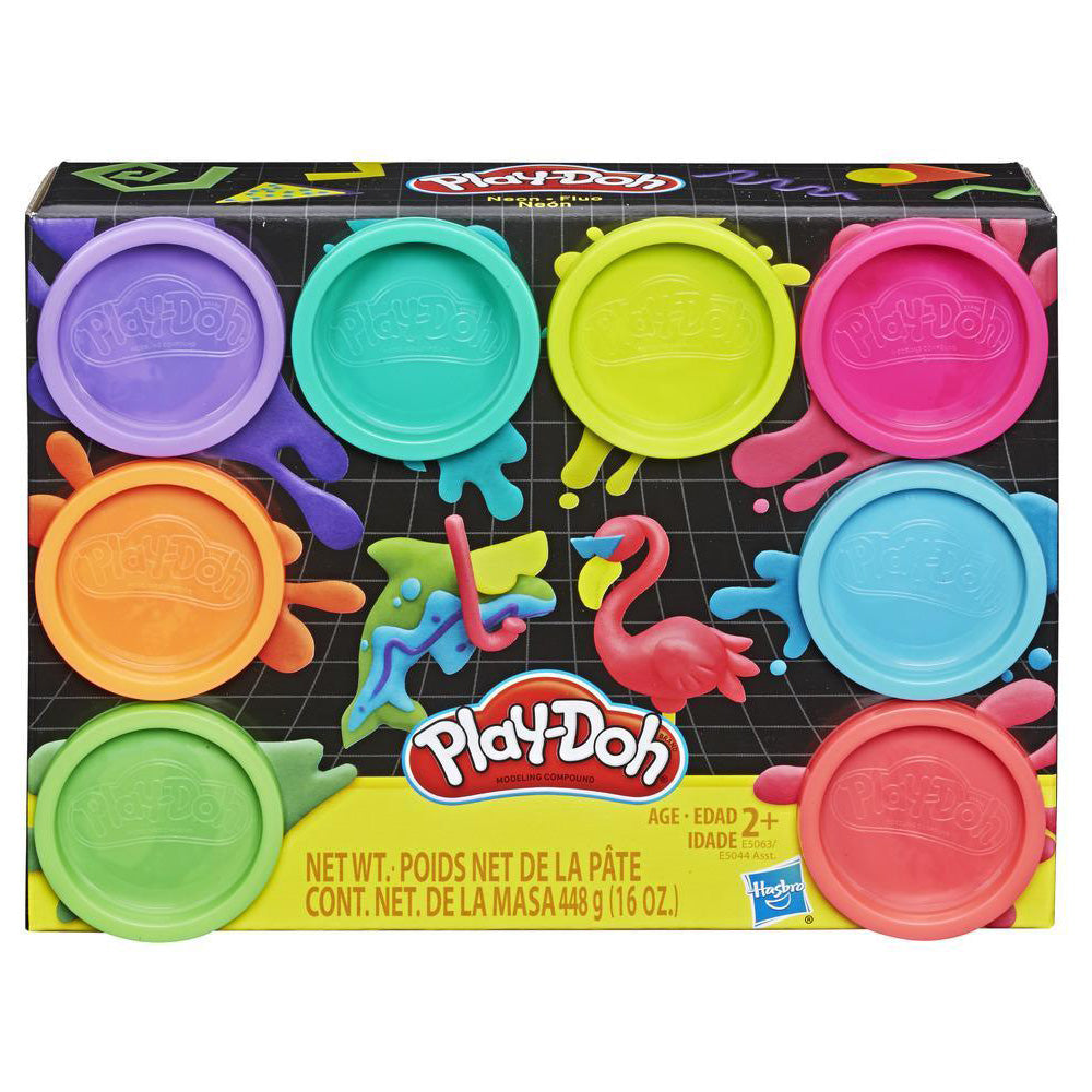 Play-Doh 8 Pack Flamingos E5044: Set de masa moldeable - Edad 2+