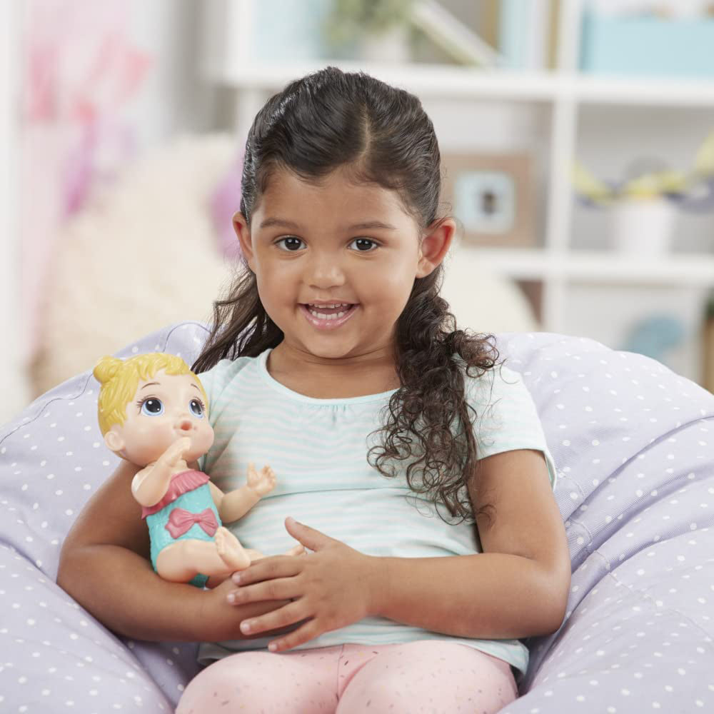Baby Alive - Chapoteos y Abrazos Azul E8716: Muñeca - Edad 3+