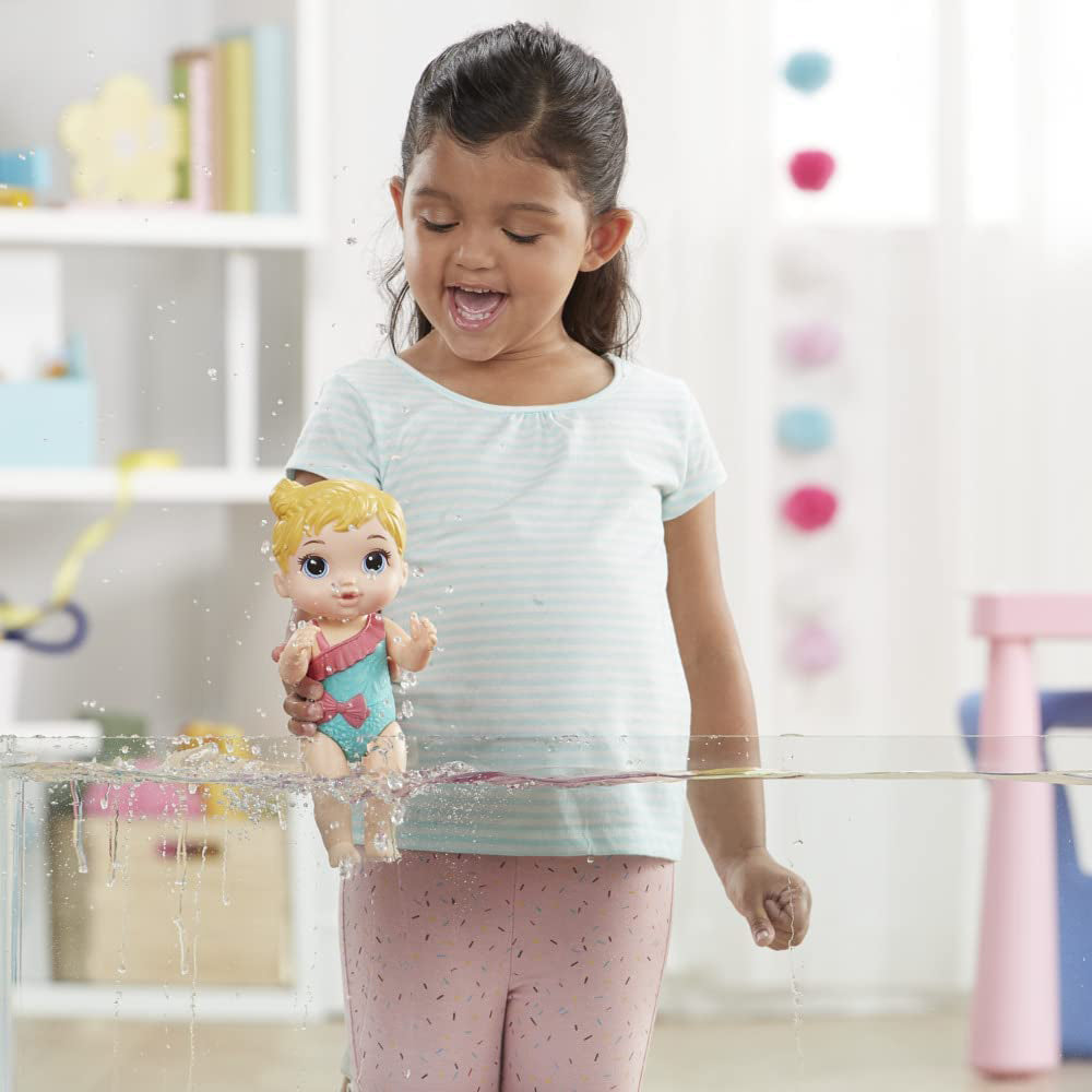 Baby Alive - Chapoteos y Abrazos Azul E8716: Muñeca - Edad 3+