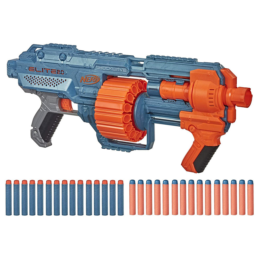 Lanzador Nerf Elite 2.0 Shockwave RD-15 E9527 - Edad 8+