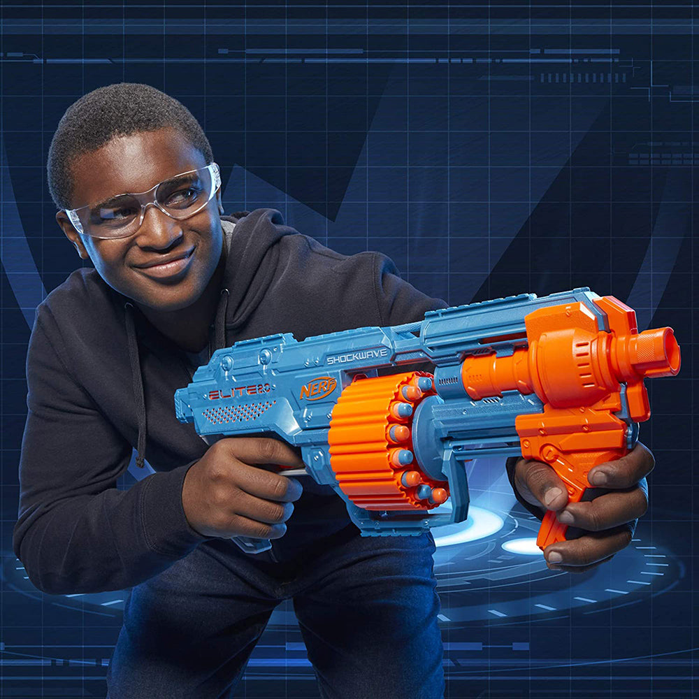 Lanzador Nerf Elite 2.0 Shockwave RD-15 E9527 - Edad 8+