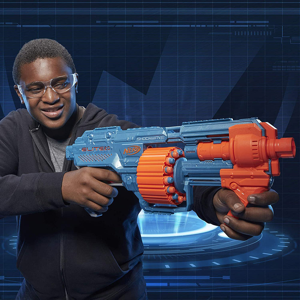 Lanzador Nerf Elite 2.0 Shockwave RD-15 E9527 - Edad 8+