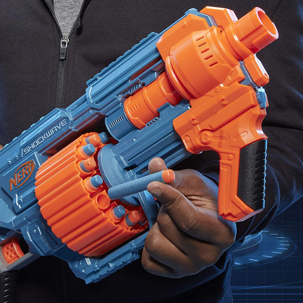 Lanzador Nerf Elite 2.0 Shockwave RD-15 E9527 - Edad 8+