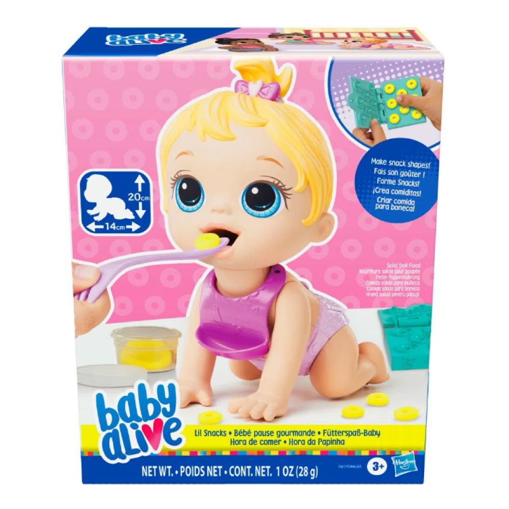 Baby Alive Lil Snacks - Rubia F2617: Muñeca - Edad 3+