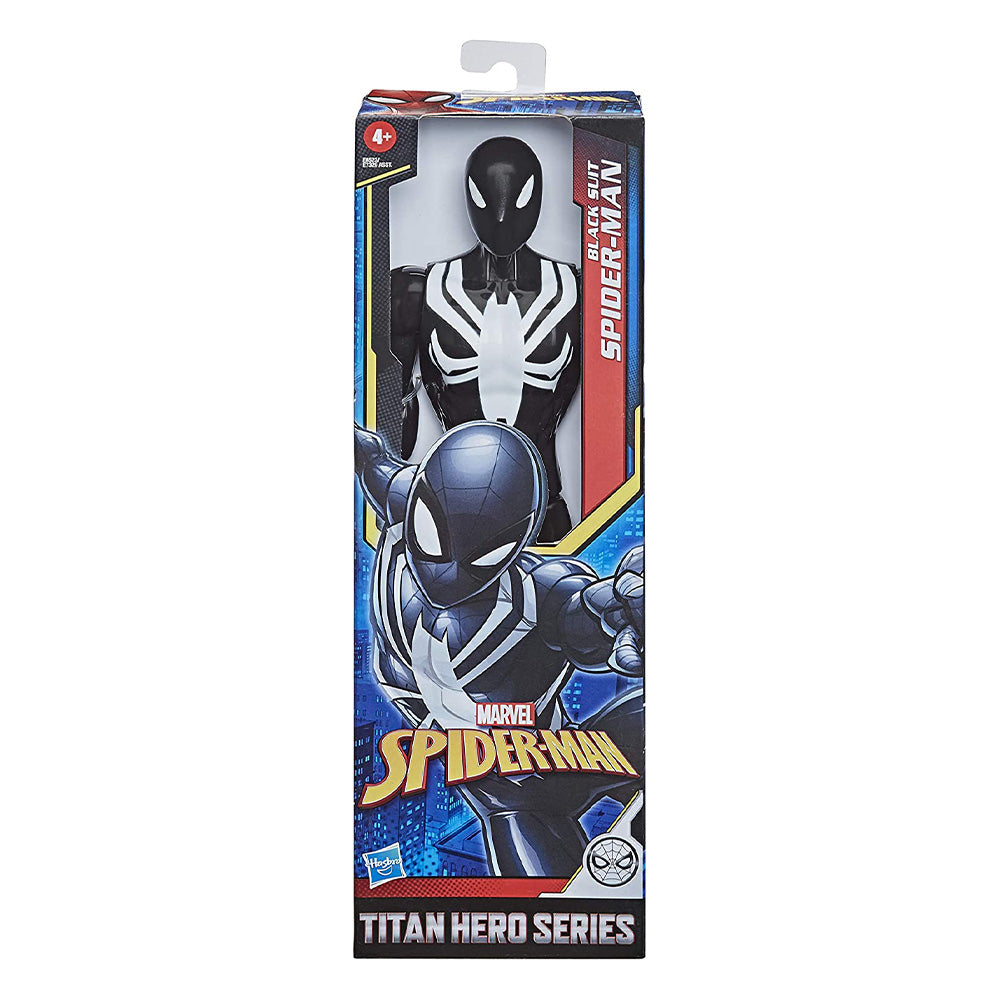 Marvel Titan Hero Series - Spider-Man Traje Negro 12" E8523: Figura de 12 pulgadas - Edad 4+