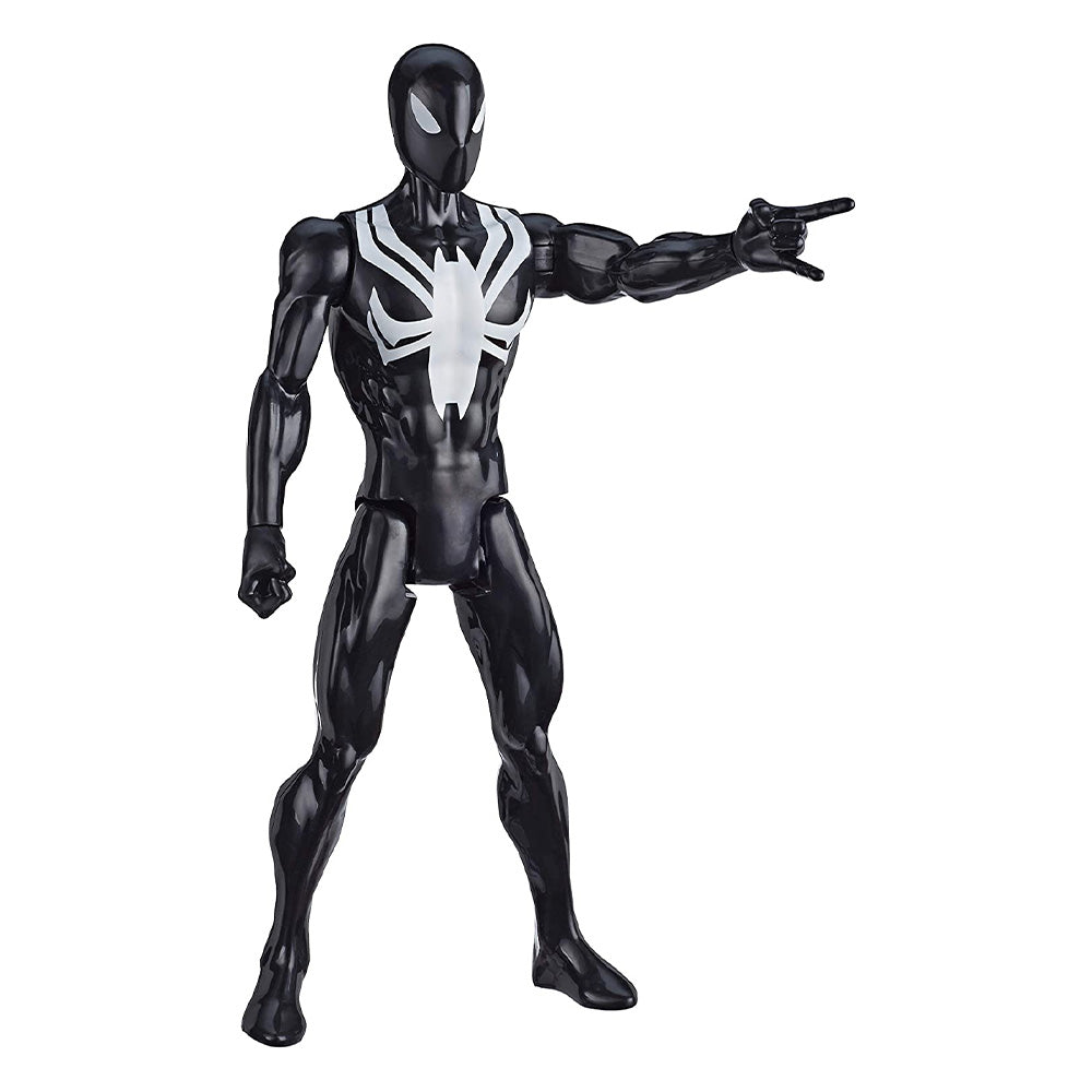 Marvel Titan Hero Series - Spider-Man Traje Negro 12" E8523: Figura de 12 pulgadas - Edad 4+
