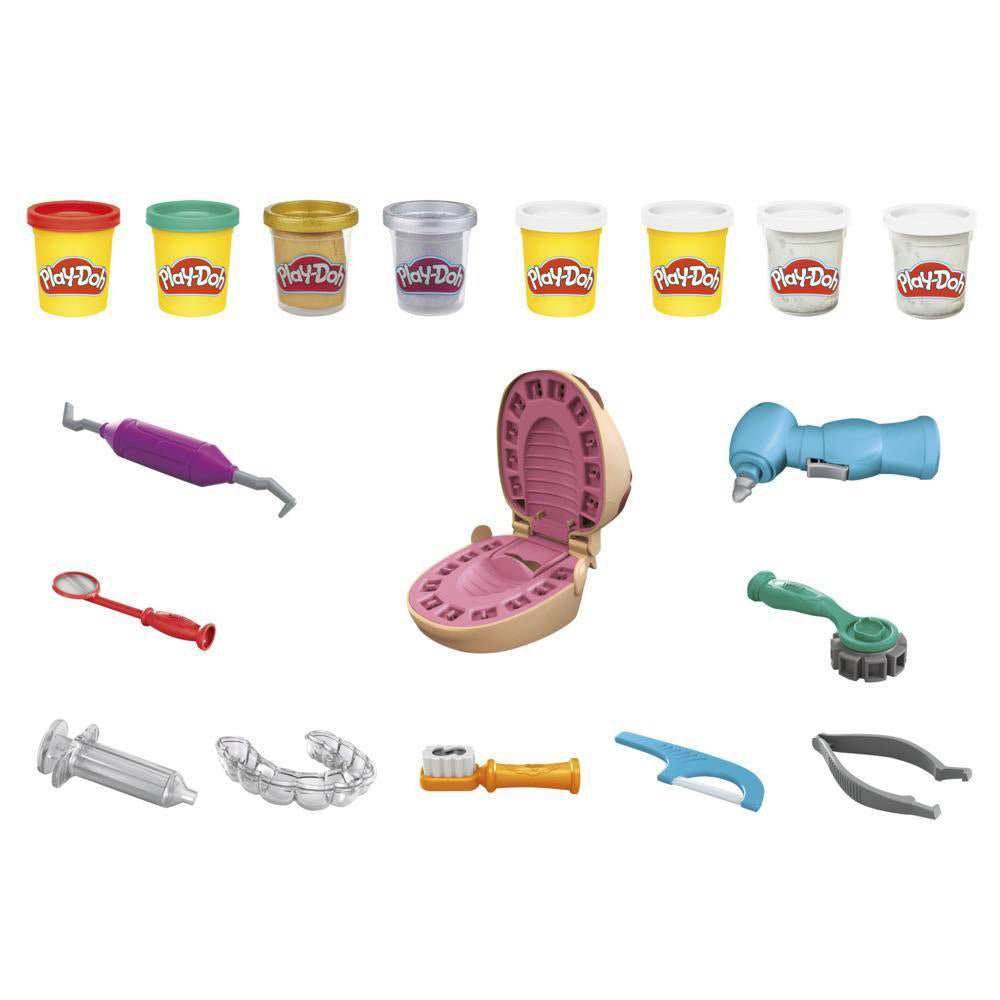 Play-Doh El Dentista Bromista 2.0 F1259: Set de masa moldeable - Edad 3+
