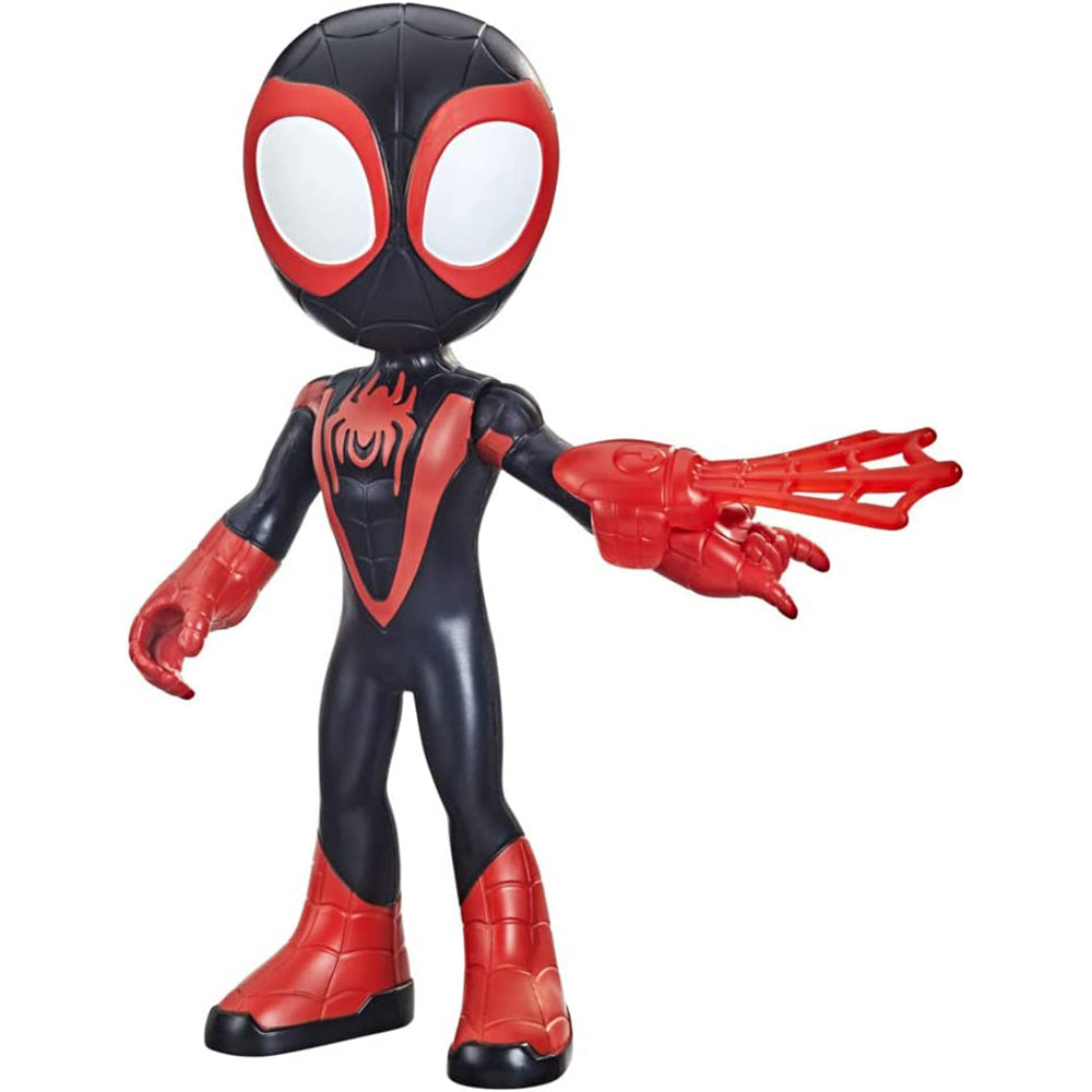 Marvel Spidey and His Amazing Friends Supersized Miles Morales Figura de Acción 23 cm - Edad 3+