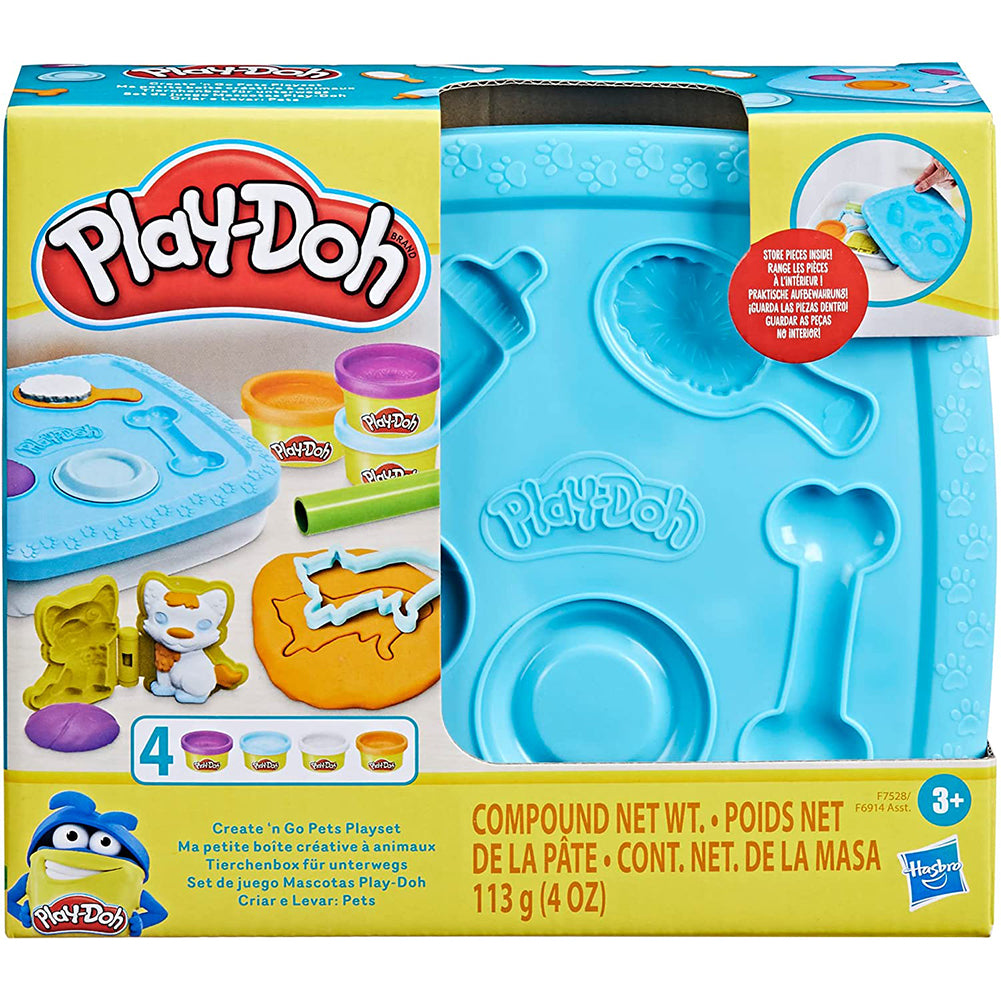 Play Doh Set de Juego Mascotas F6914: Set de masa moldeable - Edad 3+