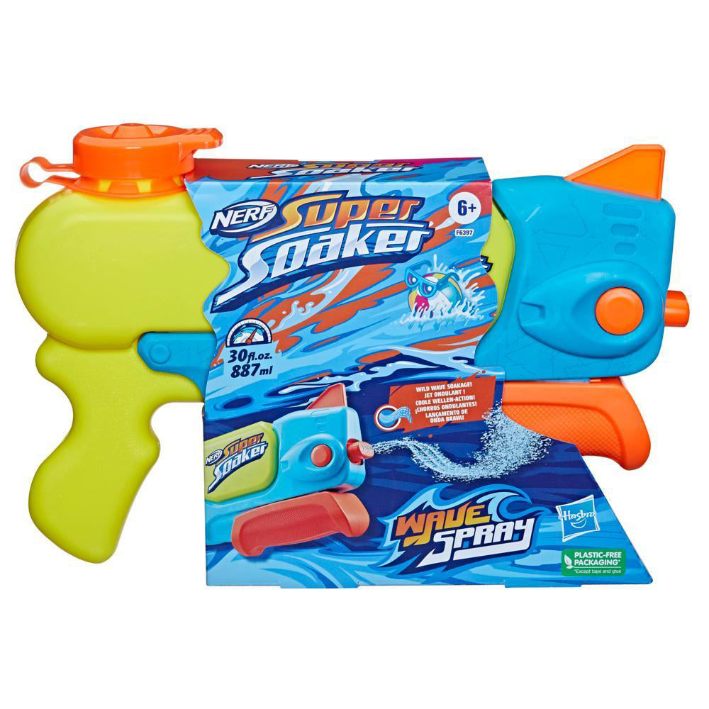 Nerf Super Soaker Wave Spray F6397: Lanzador de agua - Edad 6+
