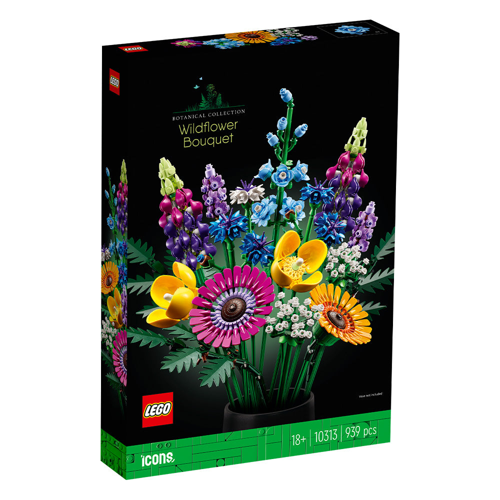 LEGO Ramo de Flores Silvestres 10313: Set de construcción de 939 piezas - Edad 18+