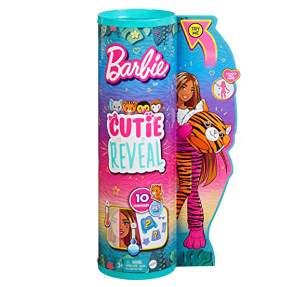 Barbie Cutie Reveal Serie Amigos De La Jungla Tigre Disfraz Revela