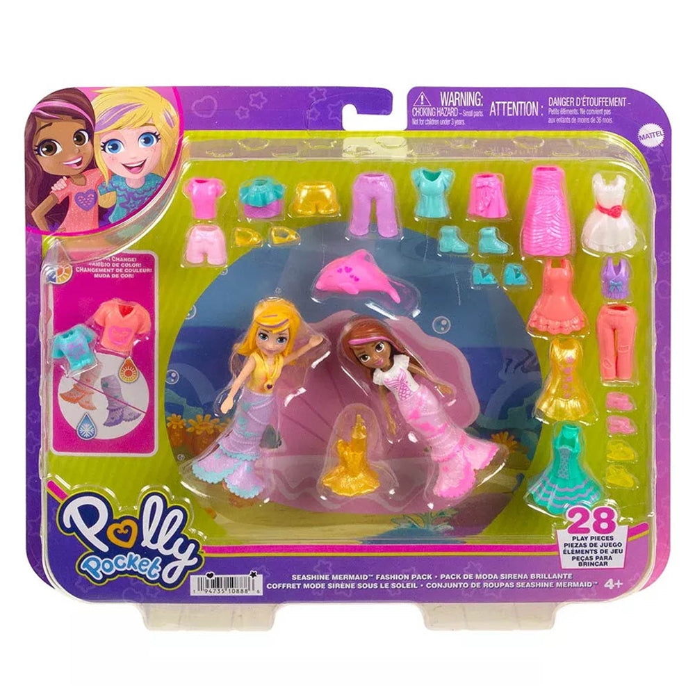 POLLY POCKET PACK DE MODA SIRENA BRILLANTE HNF51 Juguetibici eCommerce