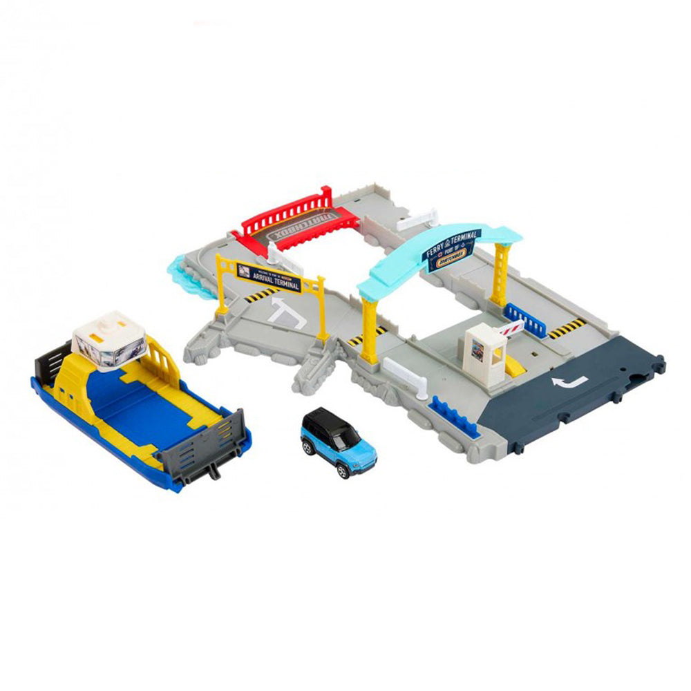 Matchbox Playset de Acción Puerto de Ferry HMH29: Pista y set de vehículos - Edad 3+
