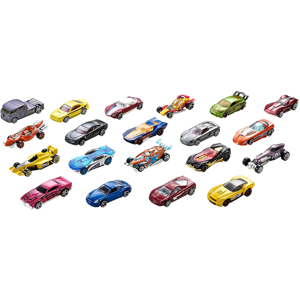 Hot Wheels 20 Paquete de Autos H7045: Paquete de 20 vehículos - Edad 3+