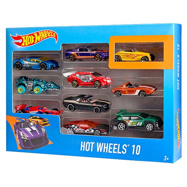 Hot Wheels Paquete 10 Autos 54886: Paquete de 10 vehículos - Edad 3+
