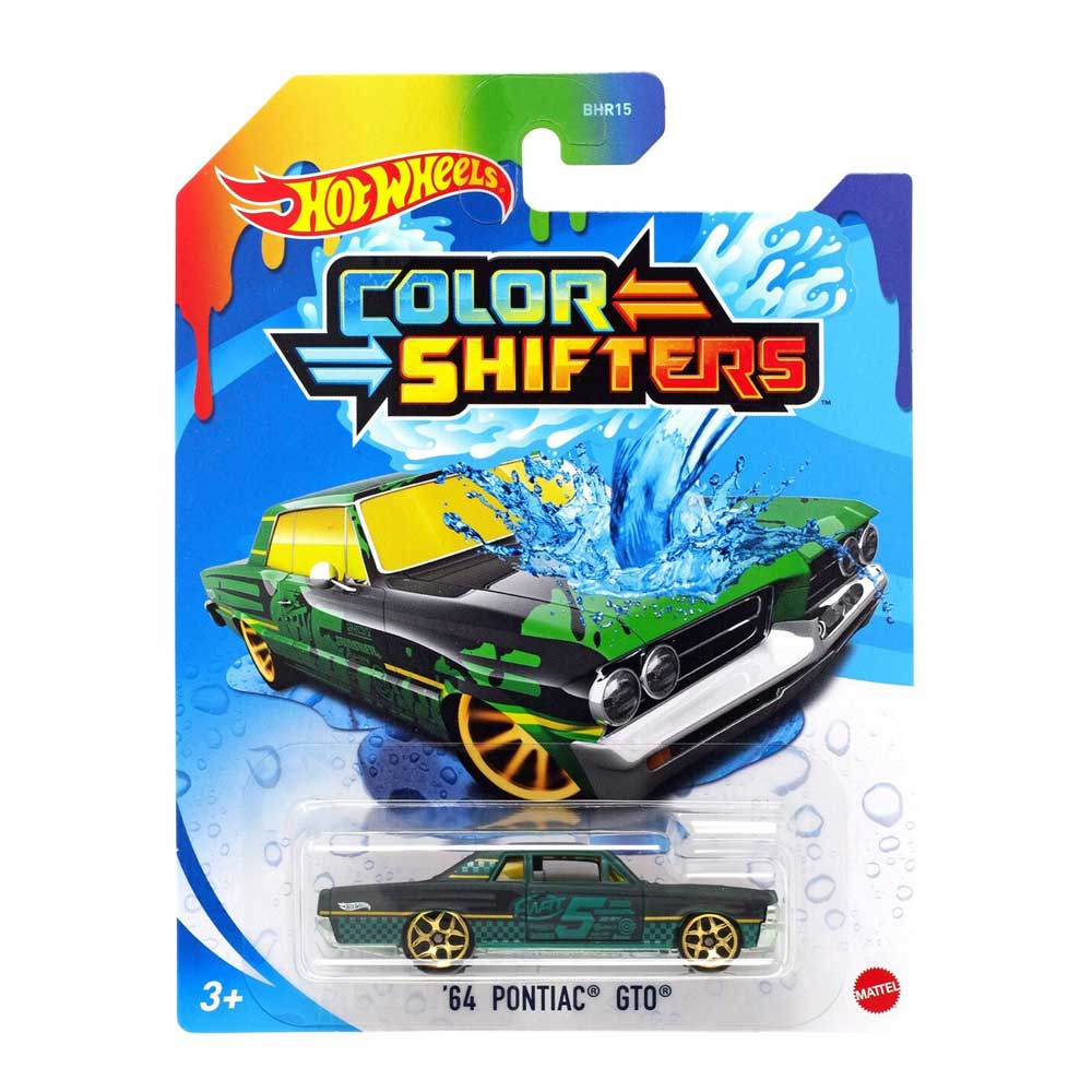 Hot Wheels Color Shifters - '64 Pontiac Gto BHR15: Vehículo de juguete - Edad 3+