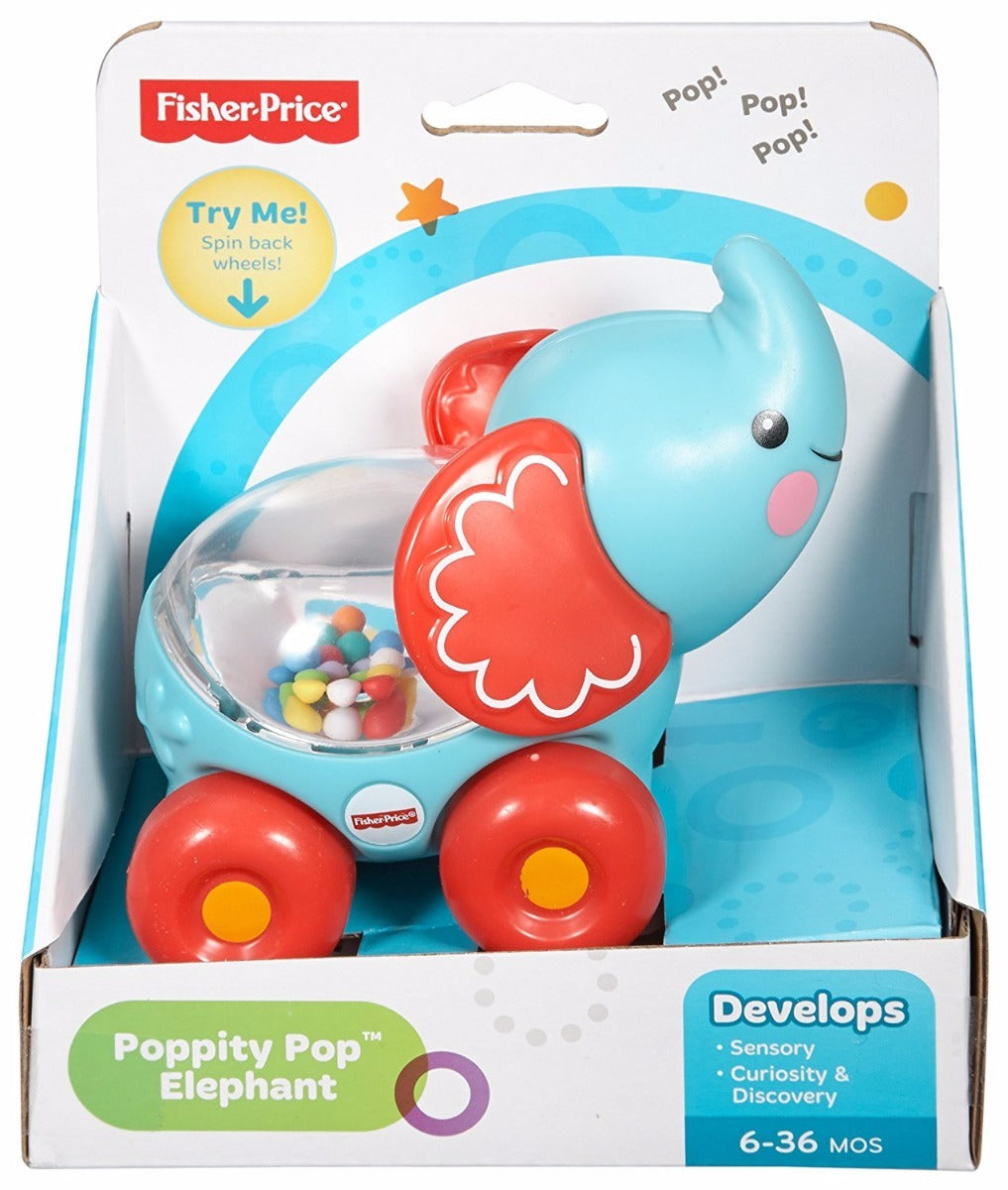 Fisher-Price Poppity Pop Movimientos y Sonidos - Elefantito BGX29 - Edad 6 meses+