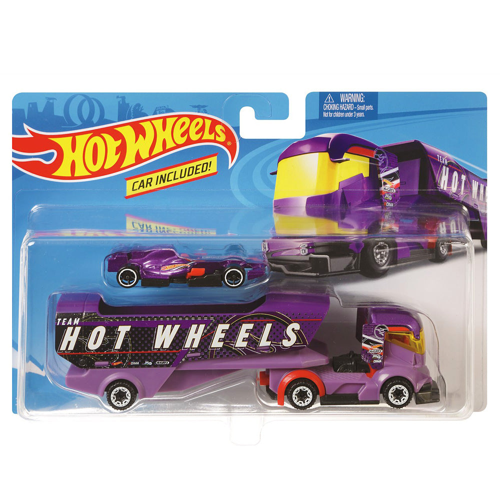 Hot Wheels Camiones de Lujo Big Rig Heat Morado BDW51