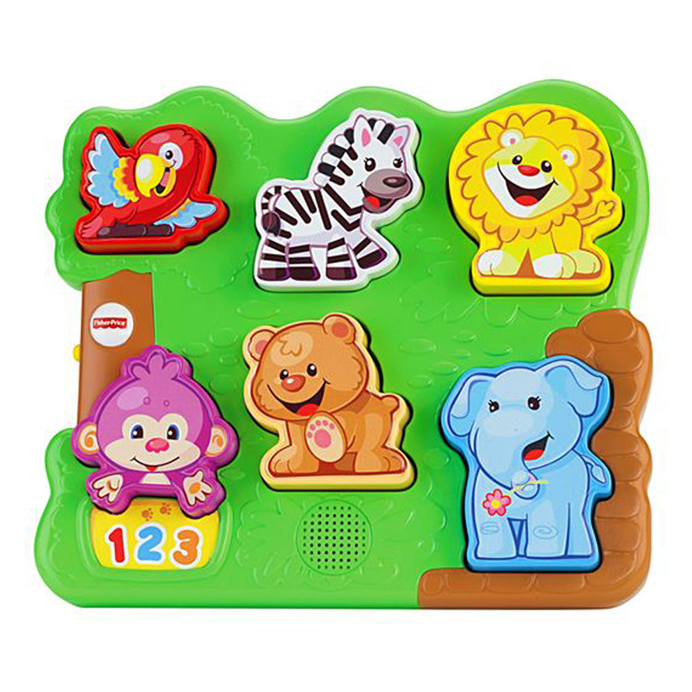 Fisher-Price Rompecabezas Sonidos de Animales del Zoológico CGN03 - Edad 6 meses+
