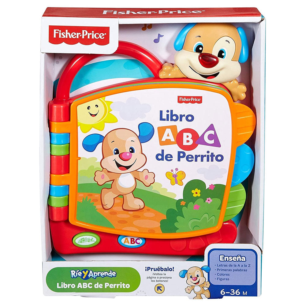 Fisher-Price Ríe y Aprende Libro ABC de Perrito DLH74 - Edad 6 meses+