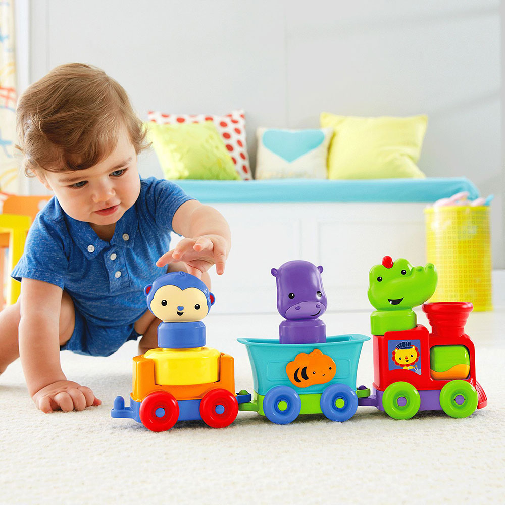 Fisher-Price Tren Animales Divertidos DMC44 - Edad 6 meses+
