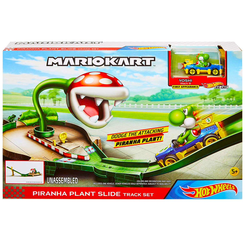 Hot Wheels Pista Mario Kart Pista de Niveles Rampa Piraña GCP26