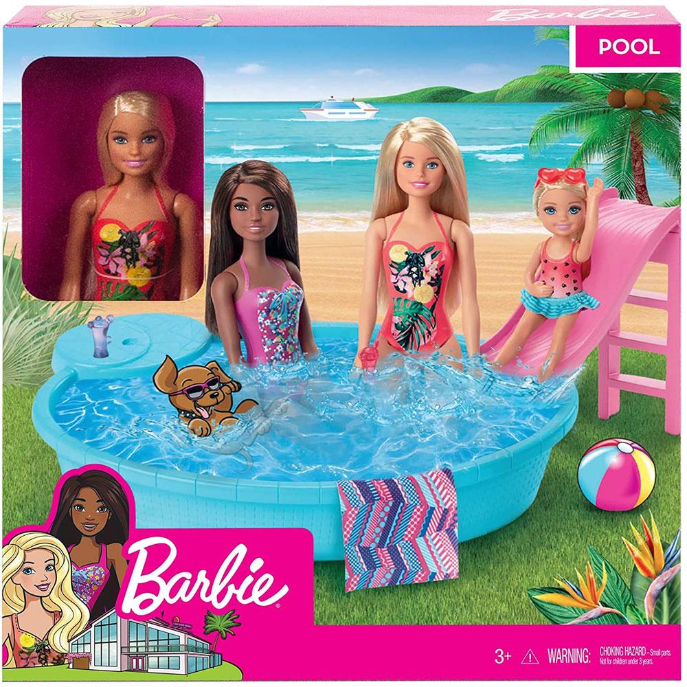 BARBIE PISCINA GLAM CON MUNECA GHL91 Juguetibici eCommerce