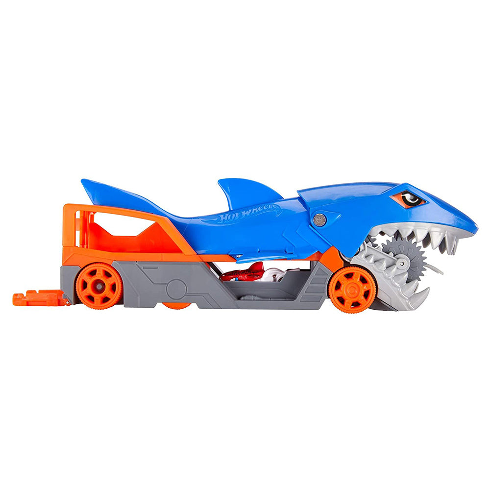 Hot Wheels Remolque Tiburón GVG36: Pista y set de vehículos - Edad 4+