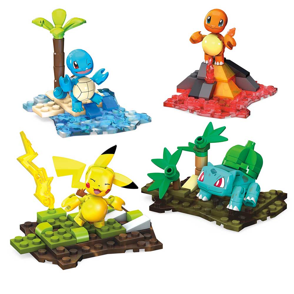 Mega Construx Pokémon Equipo de Kanto HFG05: Set de construcción para armar - Edad 6+