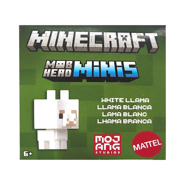 Minecraft Cabezas Minis Surtido de Figuras - Llama Blanca HDV64