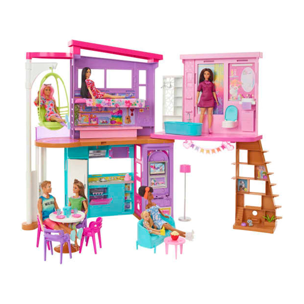 Barbie Casa de Muñecas Malibú HCD50: Set de juego - Edad 3+