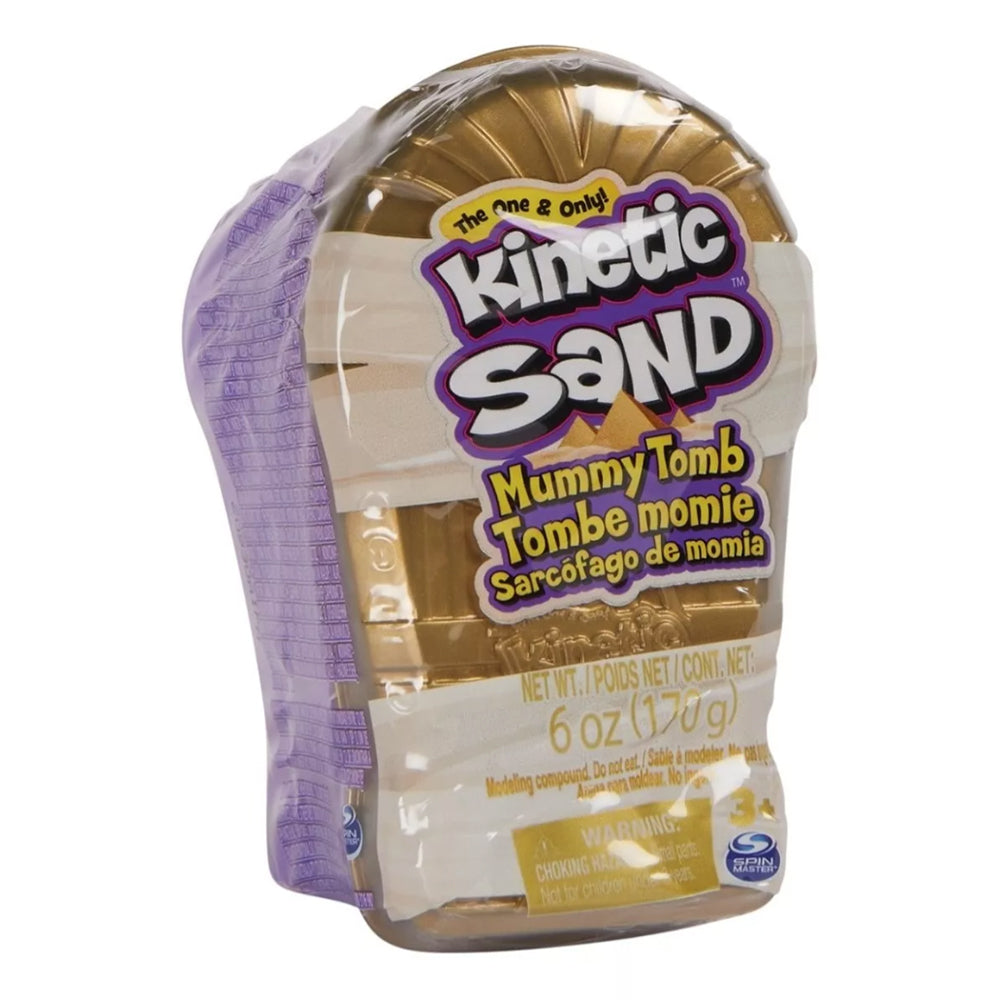 Kinetic Sand Contenedor Sarcófago de Momia 6065193: Set de masa moldeable - Edad 3+